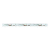 Robin Birds Nest Eggs Spring Baby shower Satijnen Lint (Voorkant)