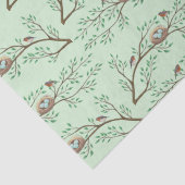 Robin Birds Nest Eggs Spring Baby shower Tissuepapier (Detail)