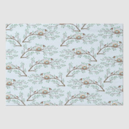 Robin Birds Nest Eggs Spring Baby shower Tissuepapier