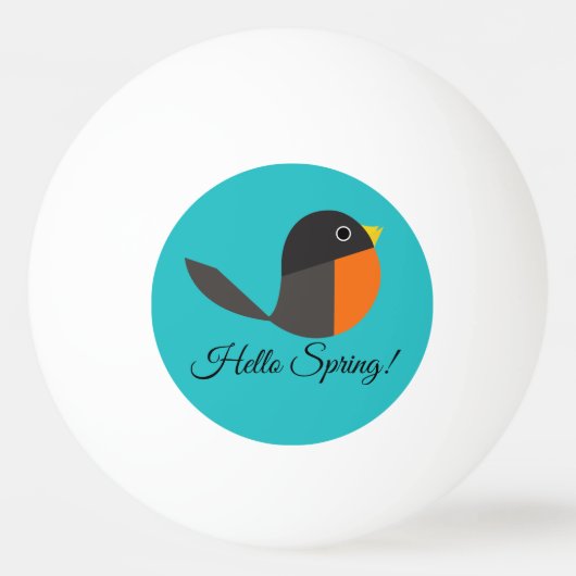 Robin Birds Pingpongbal (Voorkant)
