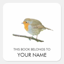Robin Book Sticker