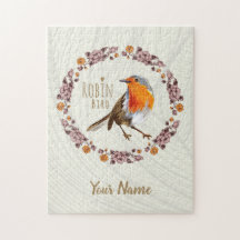 Robin Botanical  Flowers voor vogelliefhebber