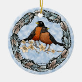 Robin branch ornament (Voorkant)
