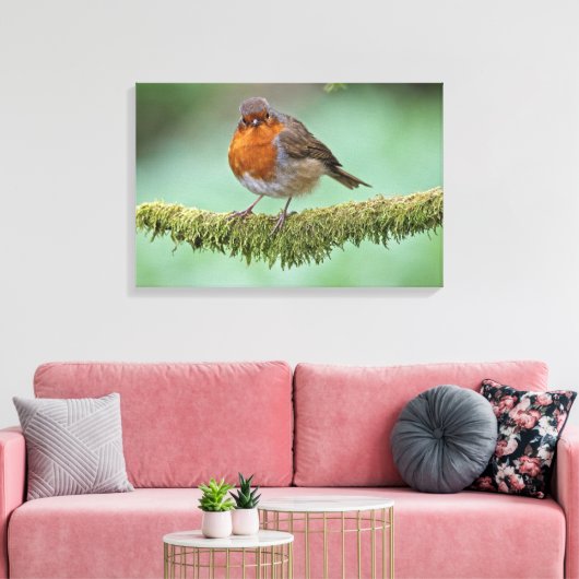 Robin Canvas Afdruk (Insitu (Woonkamer))