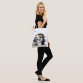 Robin canvas tas | schattige hond (Op model)