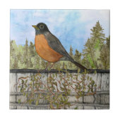 Robin Ceramic Kitchen Tile Tegeltje (Voorkant)