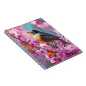 Robin Cherry Blossom Notitieboek (Rechterzijde)
