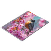 Robin Cherry Blossom Notitieboek (Linkerzijde)