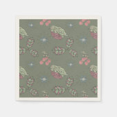 Robin Christmas doodle servetten (Voorkant)