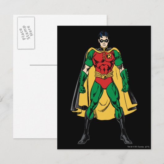 Robin Classic Stance Briefkaart (Voorkant / Achterkant)