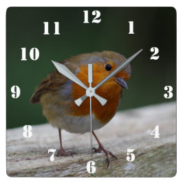 Robin Clock Vierkante Klok