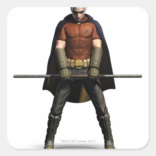 Robin Color Vierkante Sticker (Voorkant)