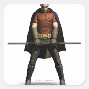 Robin Color Vierkante Sticker