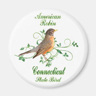 Robin Connecticut State Bird Magneet
