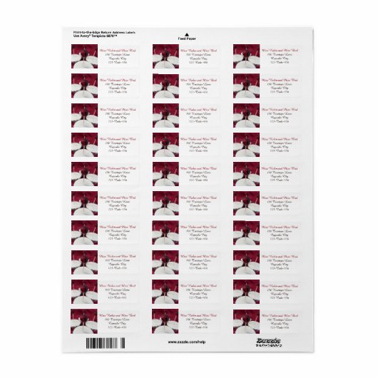 Robin Cupcakes Adresetiketten Etiket (Full Sheet)