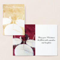 Robin Cupcakes Kerst Folie Kaart