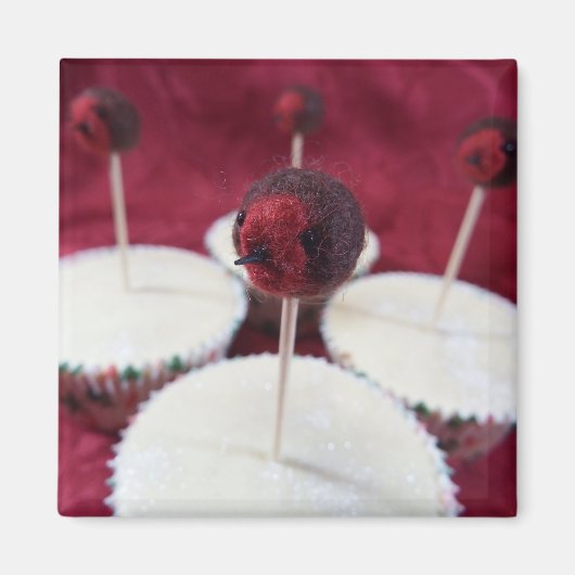 Robin Cupcakes Magnet (Voorkant)