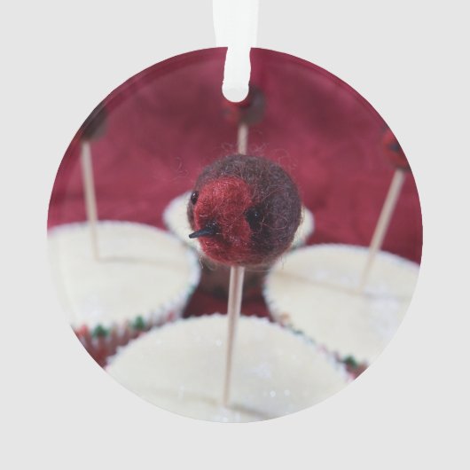 Robin Cupcakes-Ornament Ornament (achterkant)