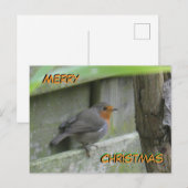 Robin Cust. Vrolijk kerstfeest Briefkaart (Voorkant / Achterkant)