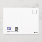 Robin Cust. Vrolijk kerstfeest Briefkaart (Achterkant)