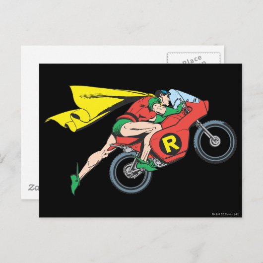 Robin & Cycle Briefkaart (Voorkant / Achterkant)