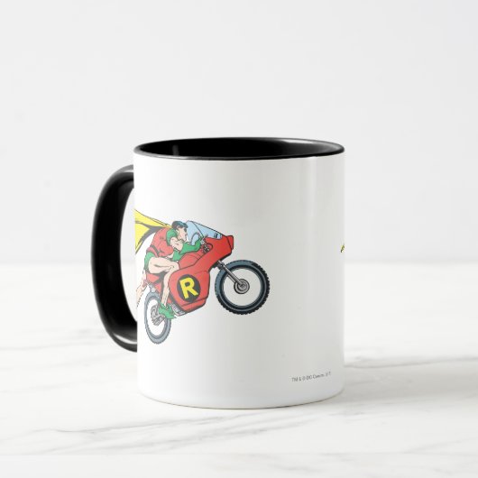 Robin & Cycle Mok (Voorkant links)