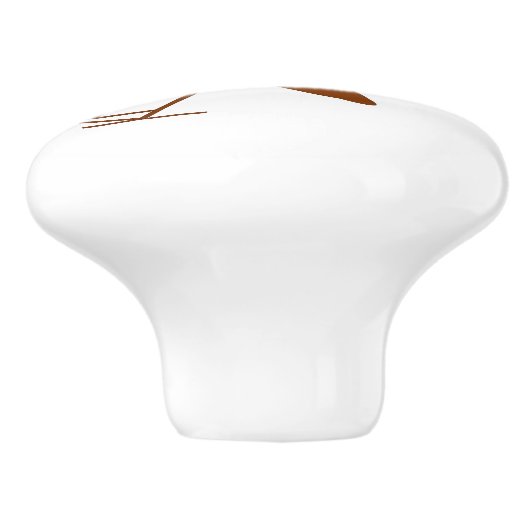 Robin Design Personalised Keramische Knop (Zijkant)