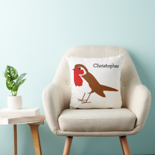 Robin Design Persoonlijk Kussen