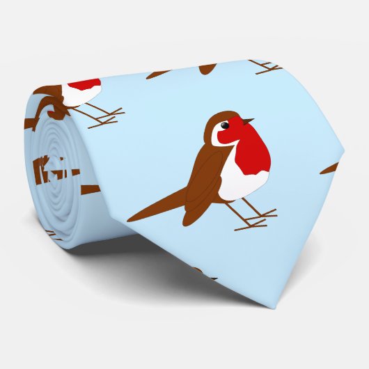 Robin Design Stropdas (Opgerold)