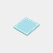 Robin Egg Blau Griekse Sleutel Sierrand Post-it® Notes (Schuin)