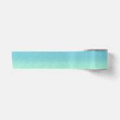 Robin Egg Blauw en Mint Groen Ombre Satijnen Lint (Voorkant)