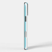 Robin Egg blauw en wit gestreept Case-Mate iPhone Case (Achterkant / Rechts)