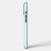 Robin Egg blauw en wit gestreept Case-Mate iPhone Case (Achterkant / Links)