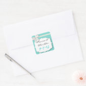 Robin Egg Blue Aangepaste Bruiloft Stickers (Envelop)
