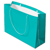 Robin Egg Blue Effen Kleur | Klassiek | Elegant Groot Cadeauzakje (Achterkant Gekanteld)
