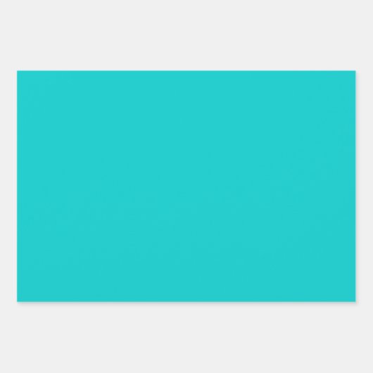 Robin Egg Blue Effen Kleur | Klassiek | Elegant Inpakpapier Vel (Voorkant 3)