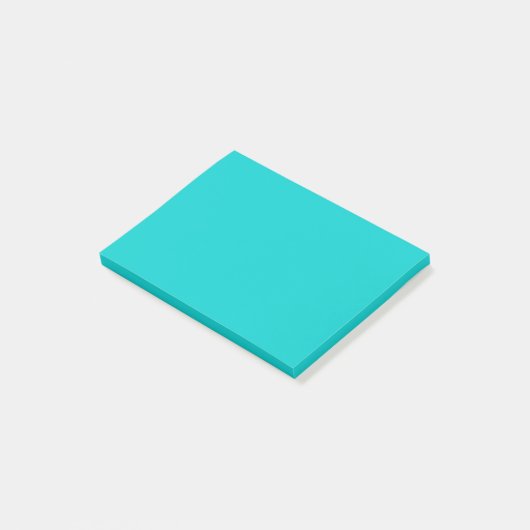 Robin Egg Blue Effen Kleur | Klassiek | Elegant Post-it® Notes (Schuin)