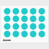 Robin Egg Blue Effen Kleur | Klassiek | Elegant Ronde Sticker (Vel)