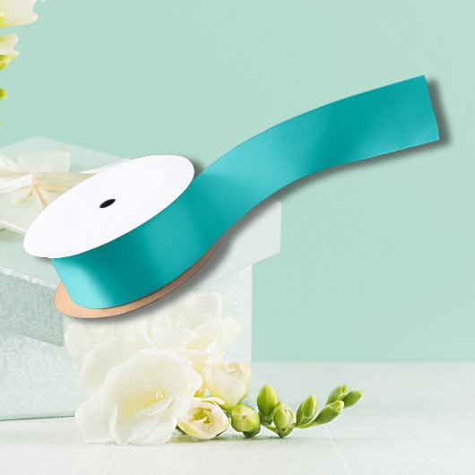 Robin Egg Blue Effen Kleur | Klassiek | Elegant Satijnen Lint