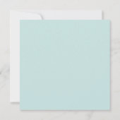Robin Egg Blue en Gold Damask Wedding Invitations Kaart (Achterkant)