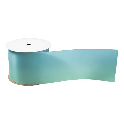 Robin Egg Blue en Mint Green Ombre Satijnen Lint (Spoel)