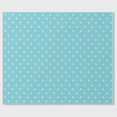 Robin Egg Blue en White Polka Dots Gift Wrap Cadeaupapier (Vlak)