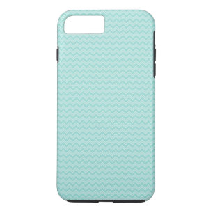 Robin Egg Blue en White Zig Zag Case-Mate iPhone Case