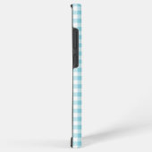 Robin Egg Blue Gingham Girly Signature Samsung Galaxy Hoesje (Rechterkant)