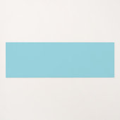 Robin Egg Blue met wit vierkant patroon Yogamat (Achterkant (horizontaal))