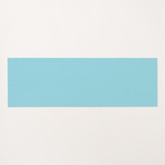 Robin Egg Blue met wit vierkant patroon Yogamat (Achterkant (horizontaal))