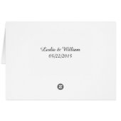 Robin Egg Blue Oranje Damask Table Number kaart 10 (Achterkant Horizontaal)
