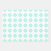 Robin Egg Blue Pattern Inpakpapier Vel (Voorkant 3)