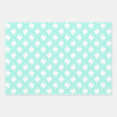 Robin Egg Blue Pattern Inpakpapier Vel (Voorkant 2)