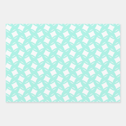Robin Egg Blue Pattern Inpakpapier Vel (Voorkant 2)